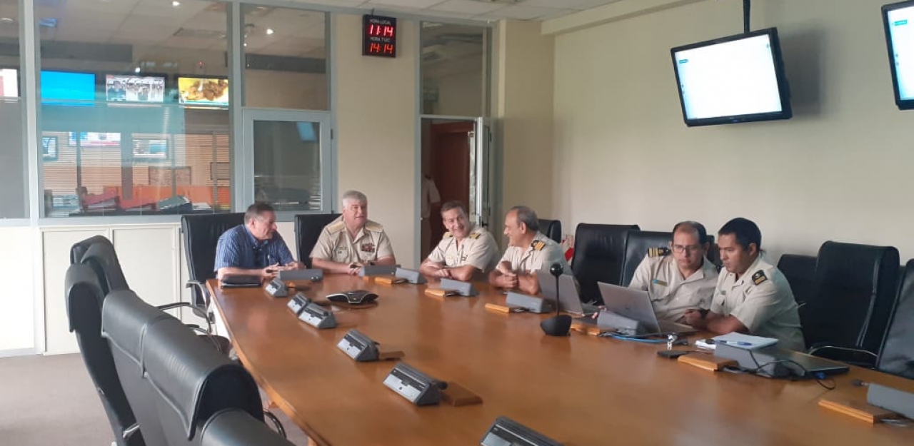 Padin se reunió con autoridades de la Prefectura Naval