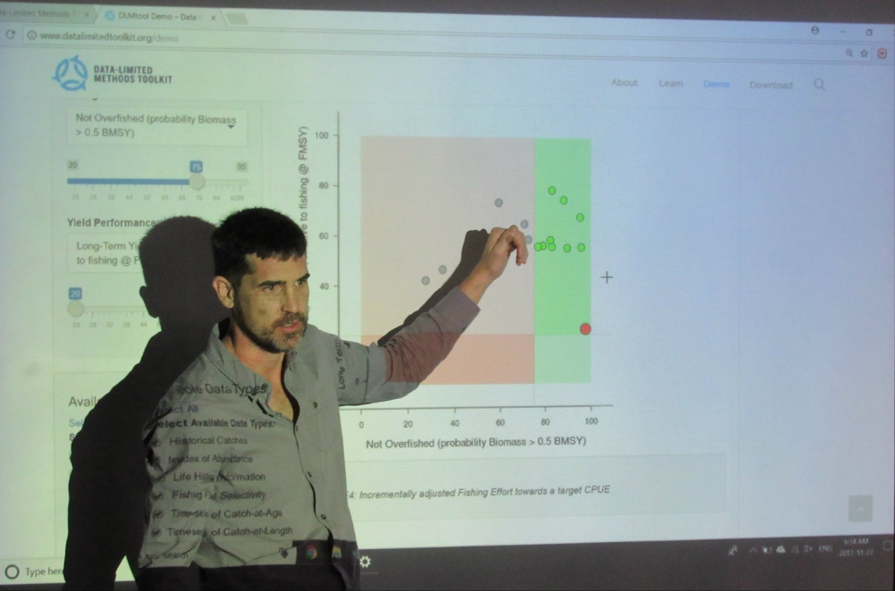 Investigadores del INIDEP y la DINARA se capacitaron sobre nueva herramienta para la evaluación de pesquerías